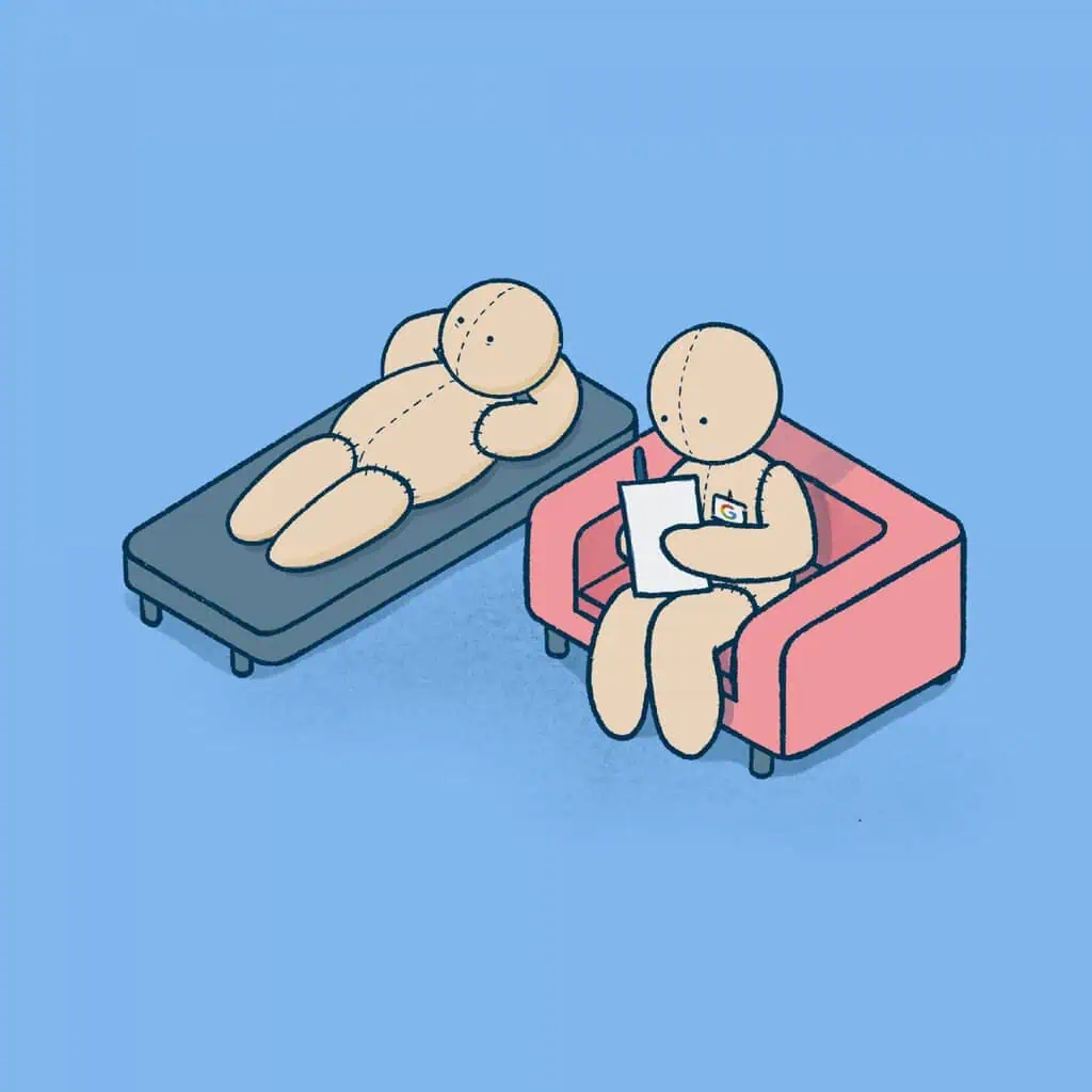 Ilustrasi sesi konsultasi dengan psikolog