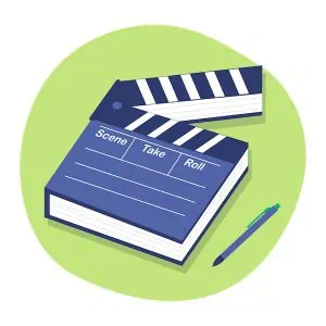 Ilustrasi clapper board