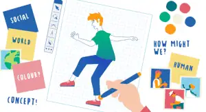 Proses ilustrastor melakukan ilustrasi