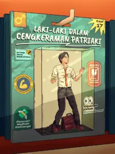 Figur laki-laki dalam boks